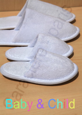 Pantofole e ciabattine usa e getta bianco- prodotto d'accoglienza - 25 paia